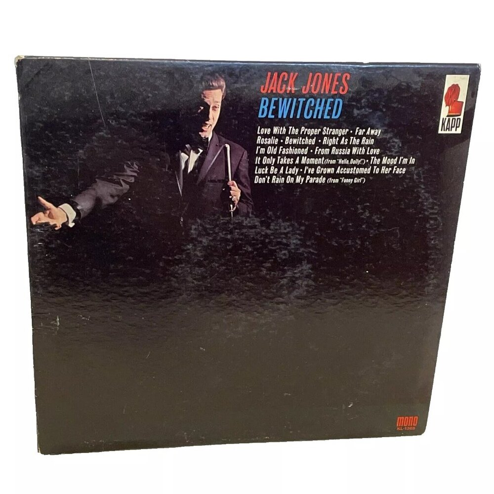Jack Jones Bewitched (Vinyl, 1963) Kapp KL-1365 VG LP Record Album